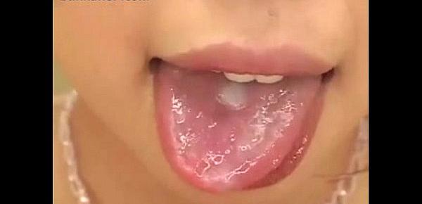  loads-cum-onto-tongue